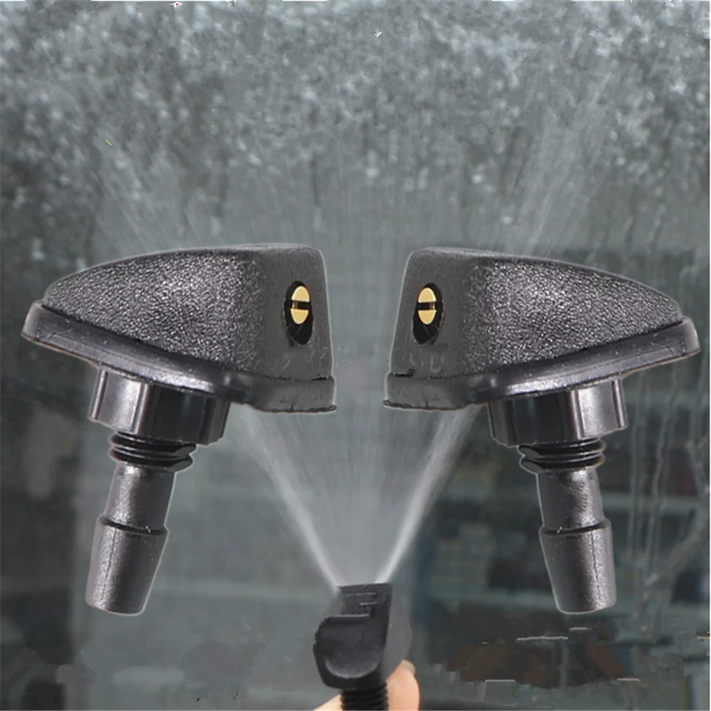 2pcs Car washing wiper fan nozzle for Nissan Micra leaf teana note almera classic Qashqai Pulsar Micra Juke