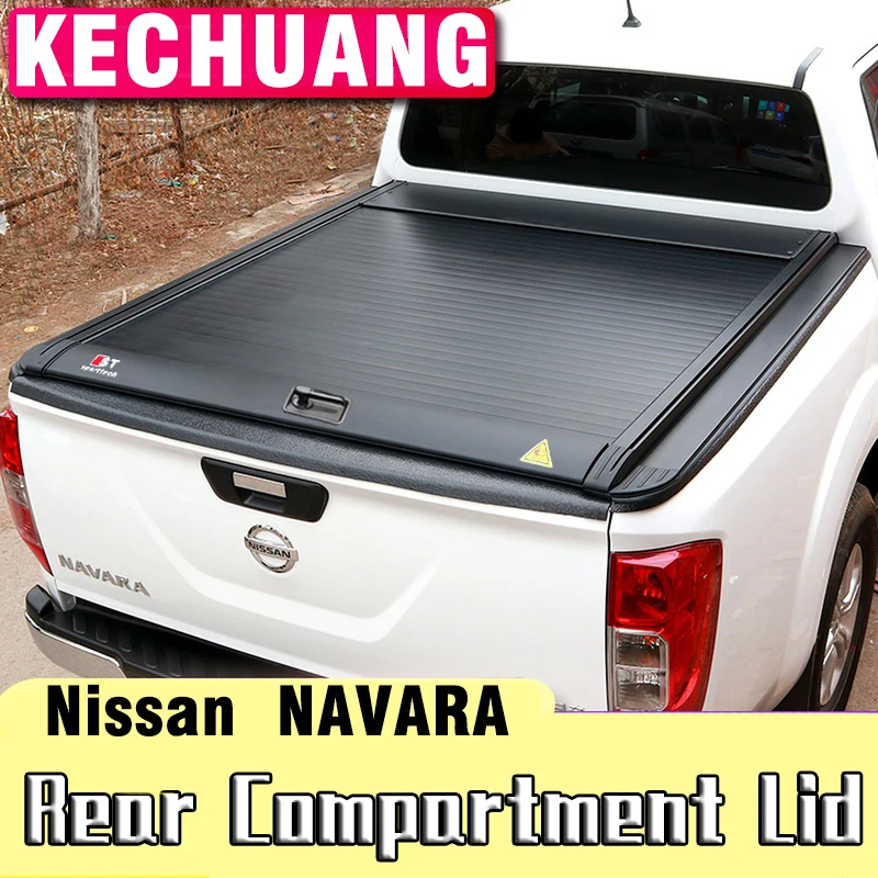 For Nissan Navara D40 Np300 Pickup Truck Tonneau Bed Cover Rear Compartment Lid refitting thickened aluminum rolling curtain