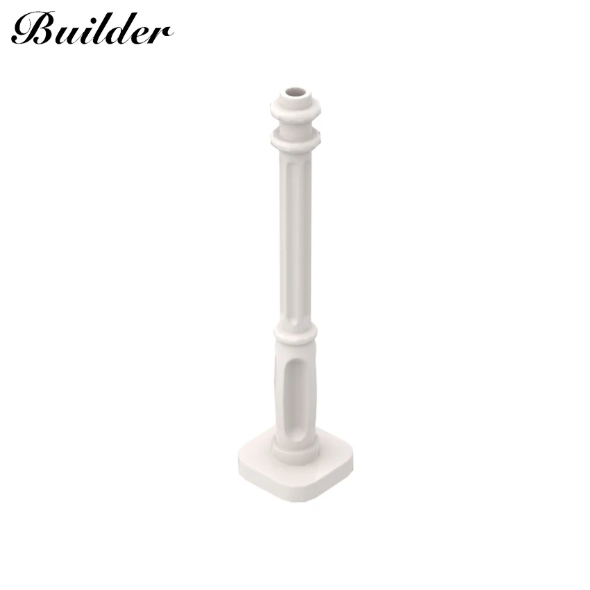 

Little Builder 11062 Building Blocks Part 10pcs Lamp Post 2x2x7 with 4 Base Flutes DIY Assembles Educational Particles MOC Toys