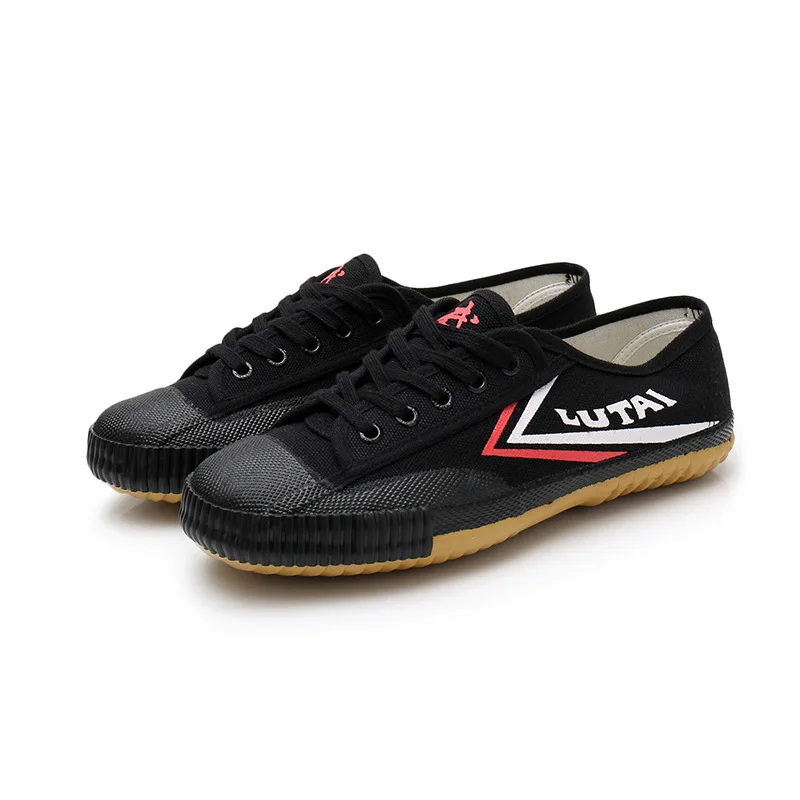 USHINE-zapatos de KungFu de lona para EU26-46, zapatillas deportivas de artes marciales, TaiChi, Taekwondo, WuShu, Karate, para niños y adultos