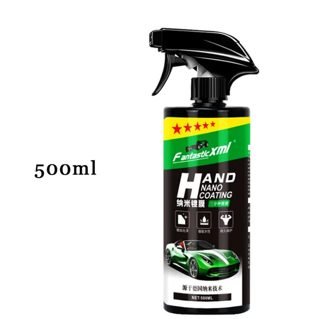 500Ml Nano Keramische Auto Coating Auto Detaillering Producten Vloeibare Spray Polish Wax Film Verfverzorging Protector Kit Accessoires