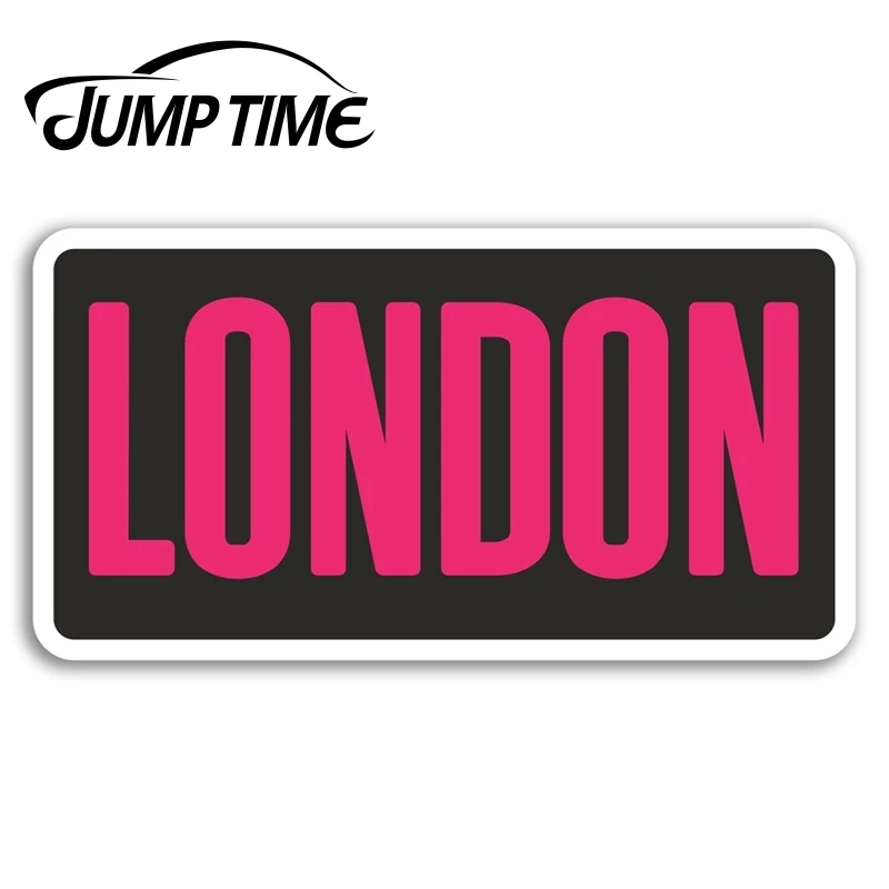 Jump Time for Pink London Vinyl Stickers England UK Sticker Laptop Luggage  Camper Door Decal Waterproof Car Accessories