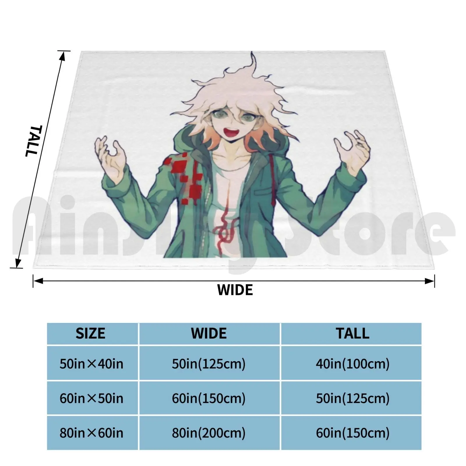 Nagito 2 Blanket Super Soft Warm Light Thin Nagito Monobear Monokuma Danganronpa Anime Komaeda Nagito Nagito Komaeda