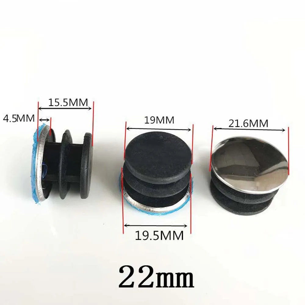 Round Tube Pipe Inserts Plugs Blanking End Caps Furniture Leg Hole Cover Dia 20mm 22mm 25mm Stainless Steel