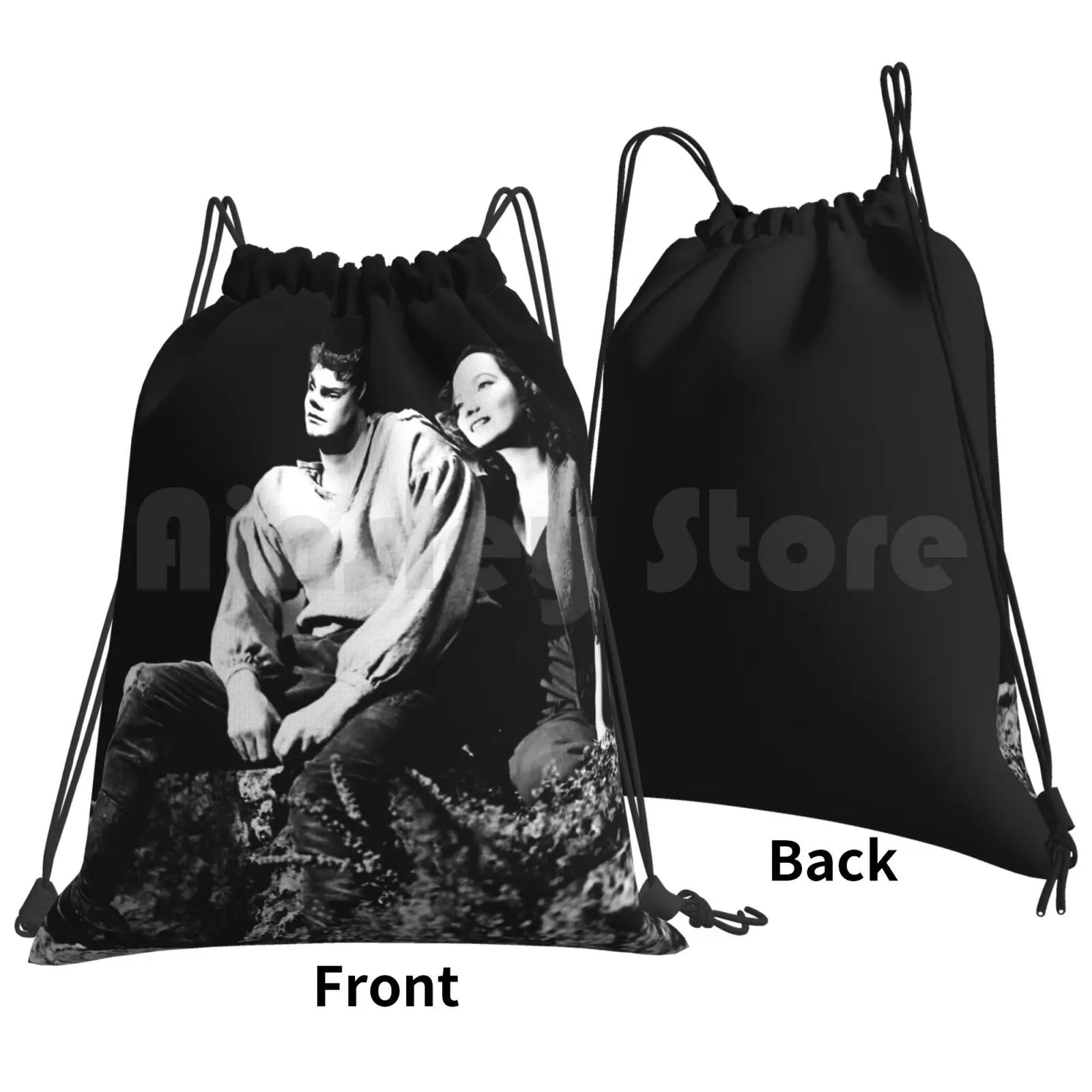 Wuthering Heights Emily Bronte Heathcliffe And Cathy Backpack Drawstring Bag Riding Climbing Gym Bag  Wuthering Heights