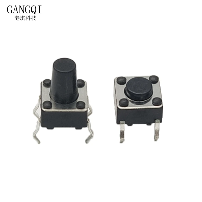 50PCS 6*6*4.3mm 5mm 6 7 8 9 10 11 12 13 14 15 16 17 6X6 4Pin Tactile Tact Push Button Micro  Touch switch mini DIPSwitch