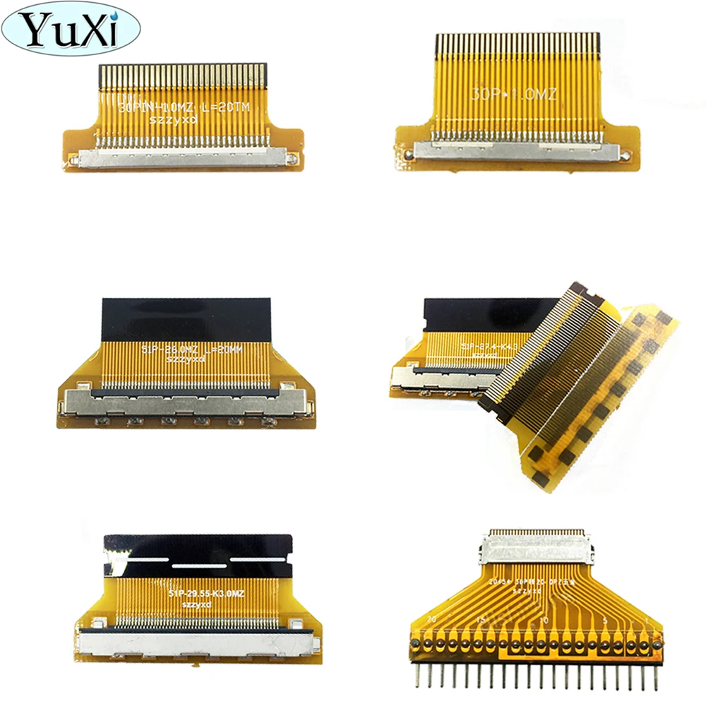 YuXi 2K 4K FPC EDP 30P 51PLVDS turn FPC flat cable Adapter Board Converter Connector for Samsung for LG for Huaxing