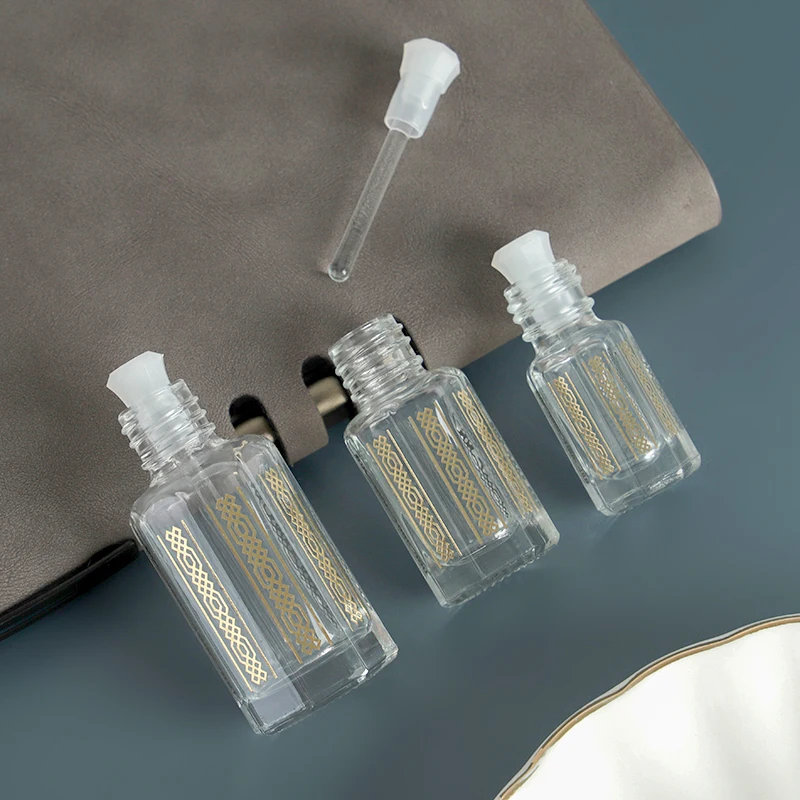10/30/50pcs Empty Glass Dropper Bottles With Glass Pipette 3ml 6ml 12ml Essential Oil Roll On Bottle Refillable Perfume Bottle