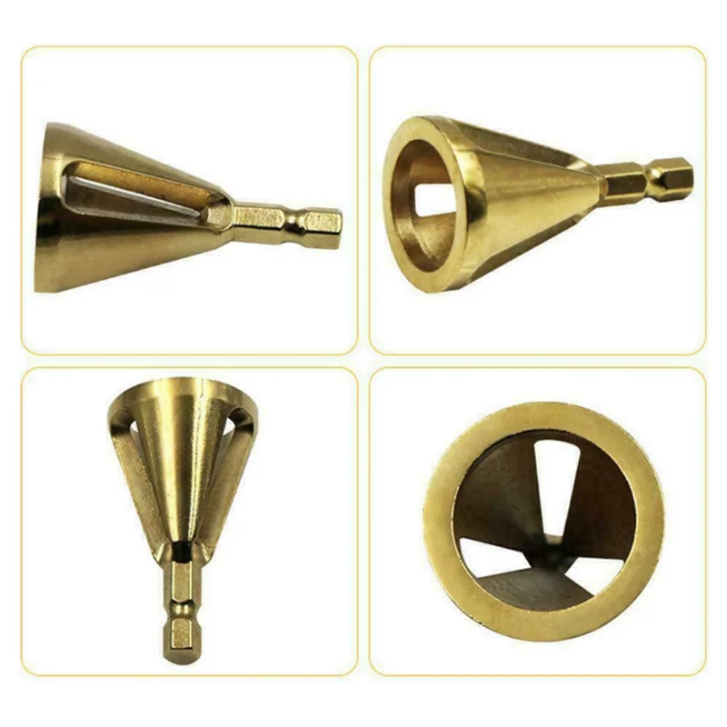 Utensile per smussatura esterna per sbavatura strumento per sbavatura in acciaio inossidabile per accessori per strumenti di riparazione filettatura bullone punta per smussatura