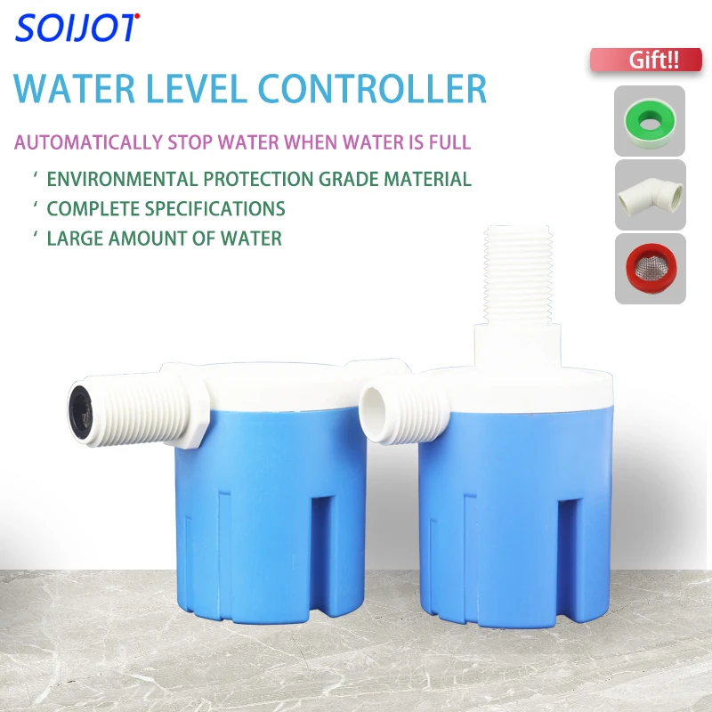 1/2'' 3/4'' 1'' Practical Water Level Control Durable Replacement Full Automatic Float Valve Anti Corrosion Nylon ball balve