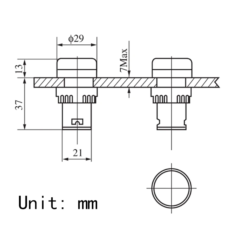 1 sztuk 22mm 12V 24V 220V 380V AD16-22 mocowanie panelu wysokiej jasności wskaźnik zasilania LED Pilot sygnał świetlny czerwony zielony biały