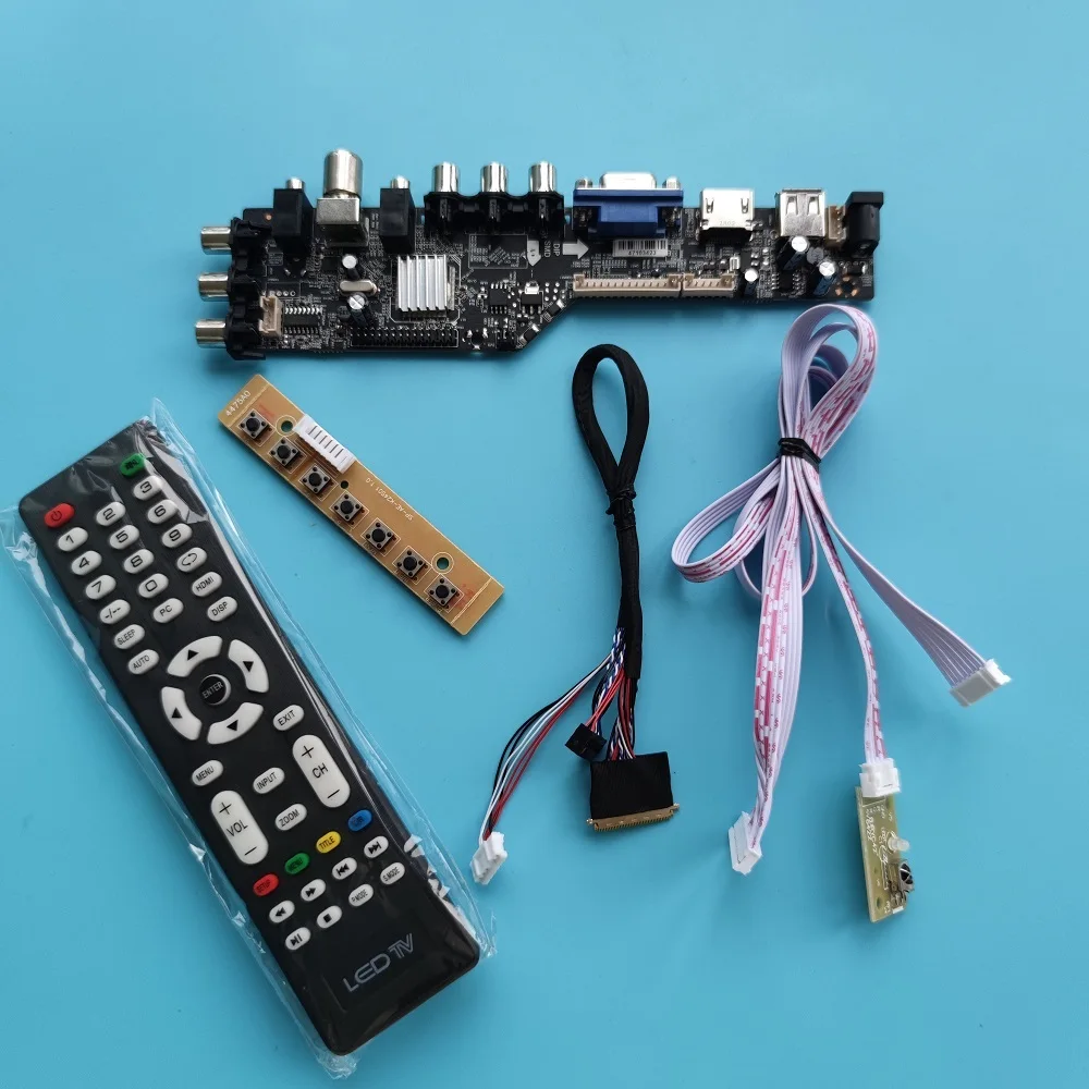 

Kit For N133BGE-L41 Rev.C3 controller board HDMI-compatible AV 13.3" 1366X768 LED USB VGA TV Panel DVB-T2 signal digital remote