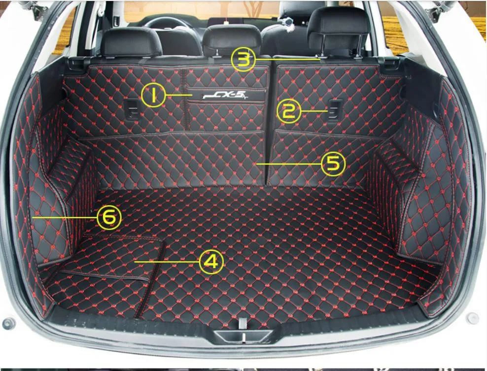 

car trunk mat for Mazda CX5 CX-5 2017 2018 2019 Cargo Liner Interior Accessories Carpet car styling Foot Trunk mat