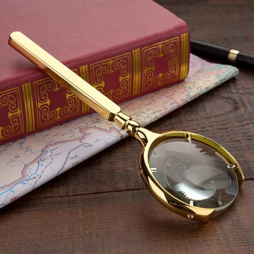 Portable handheld 8 times magnifying glass optical glass magnifying glass for jewelry appreciation and reading, etc.