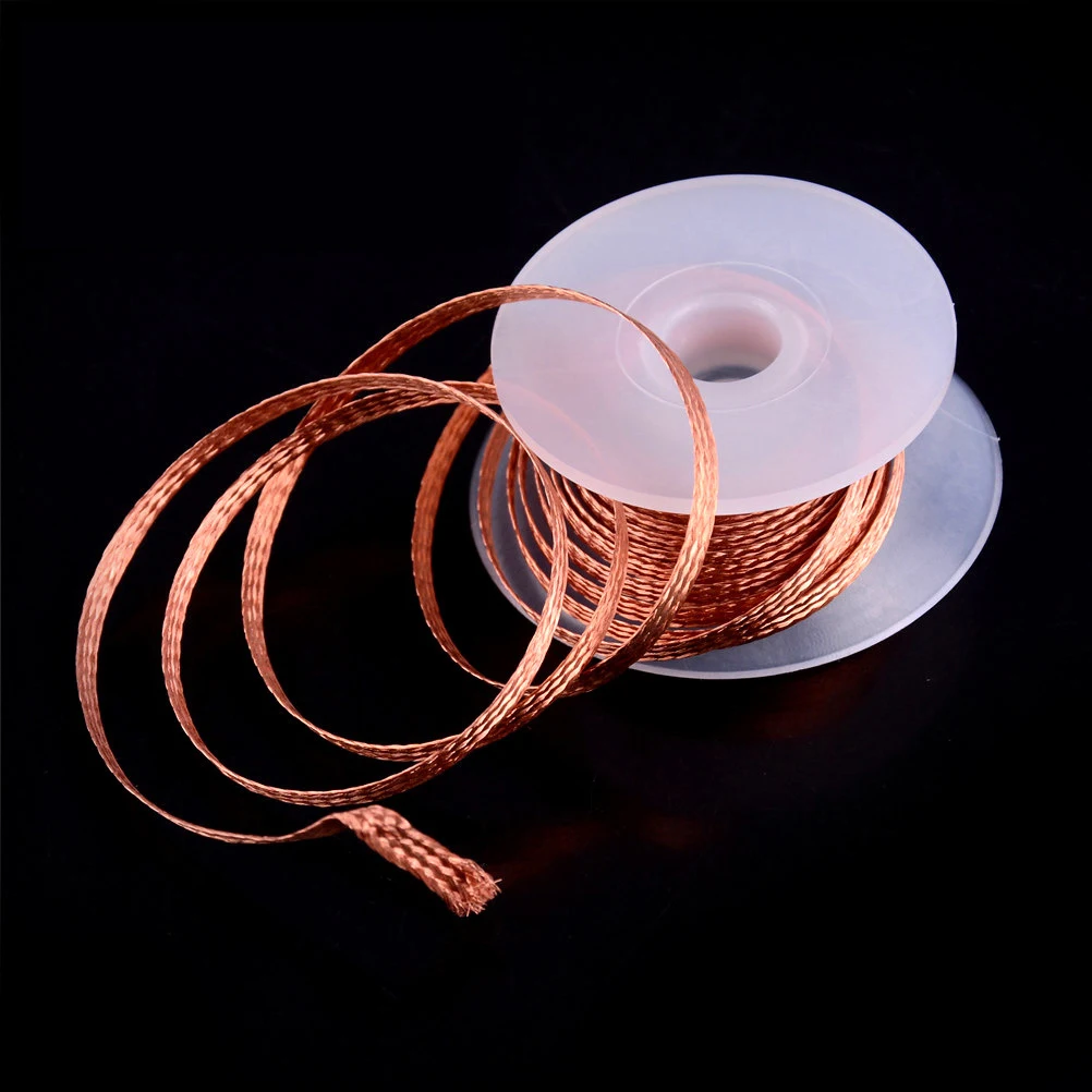 

Desoldering Braid Tape Copper Solder Wire Soldering Wick Tin Solder Removal Braid Welding Wire Repair Tool 1.5/2/2.5/3/3.5mm