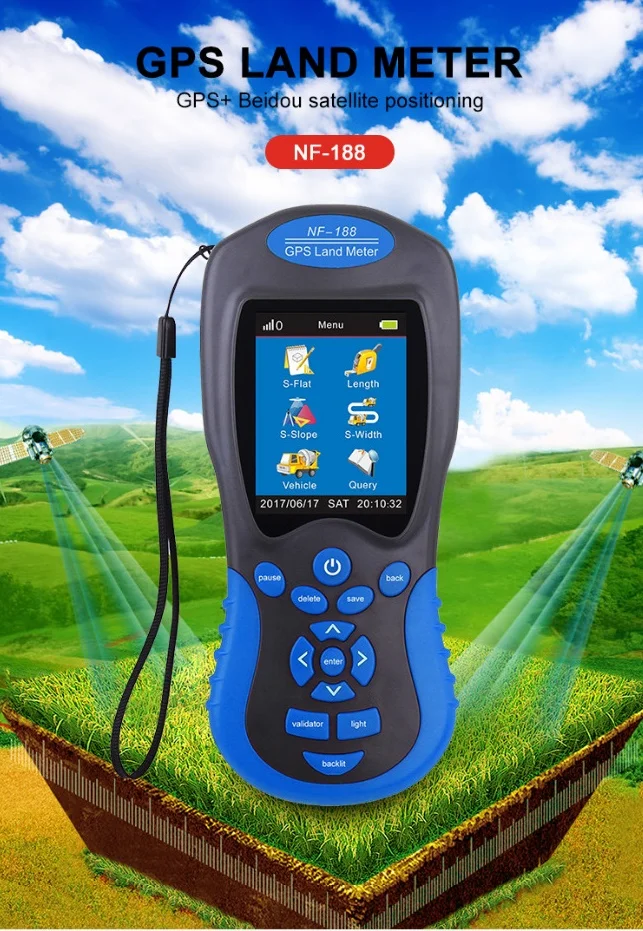 

Noyafa NF-188 GPS измеритель площади прибор для измерения площади для фермы Land Mapping инструмент измеритель площади сетевые инструменты оборудование