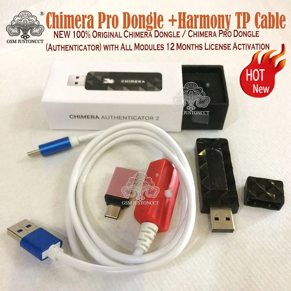 

NEW Original Chimera Dongle / Chimera Pro Dongle (Authenticator) with All Modules 12 Months License Activation+Harmony TP Cable