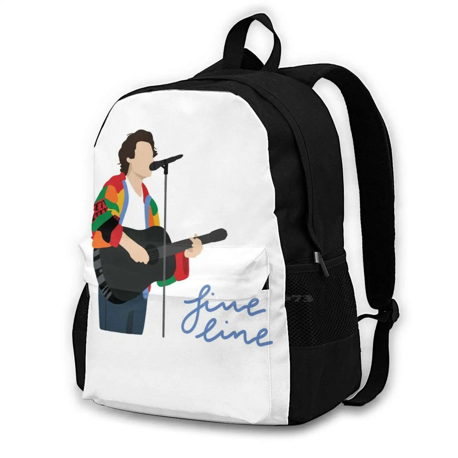 Fine Line Cardigan Bag Backpack For Men Women Girls Teenage Black Fine Line Cardigan Sweater Guitar Concert Music Watermelon