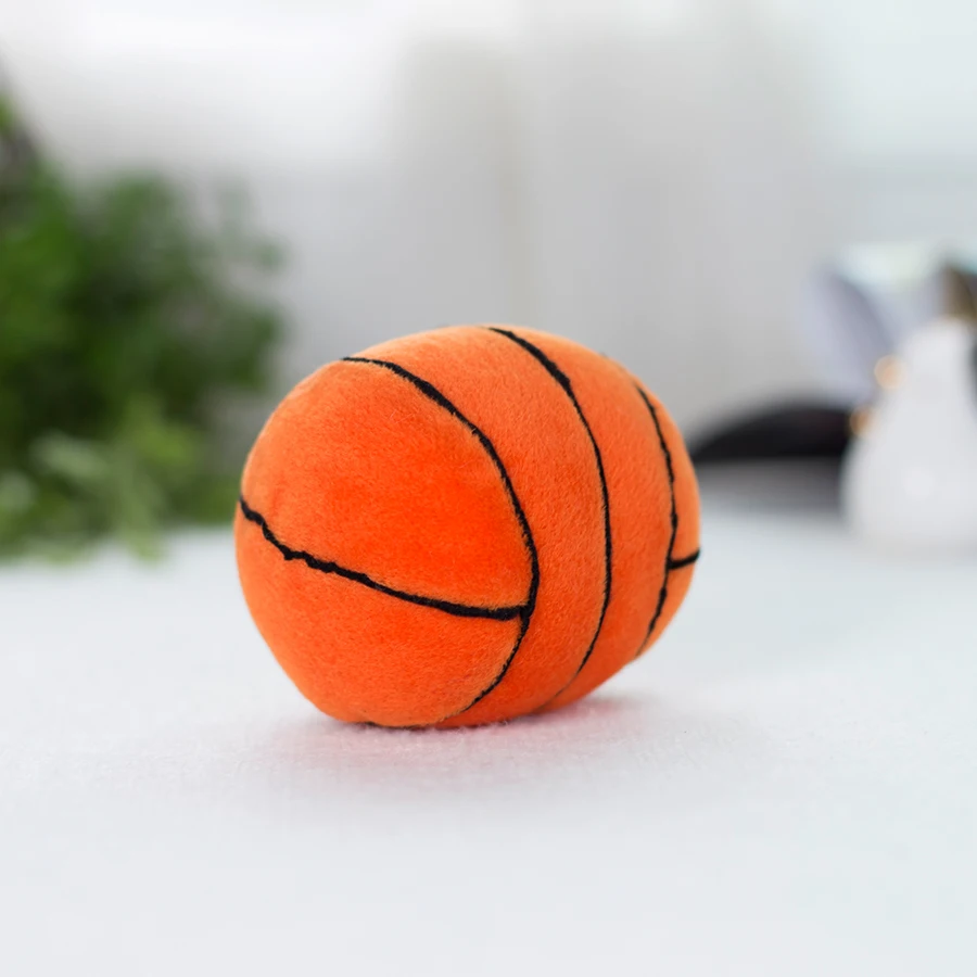 Brinquedo infantil de pelúcia, bola colorida de chocalho para futebol, basquete, beisebol e educação