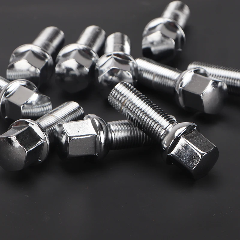 5Piece 28/35/40/45/50/55/60mm lengthen Steel Wheel Bolts M14 x 1.5 12x1.5mm WHEEL NUTS SEAT SUIT FOR VW Volkswagen