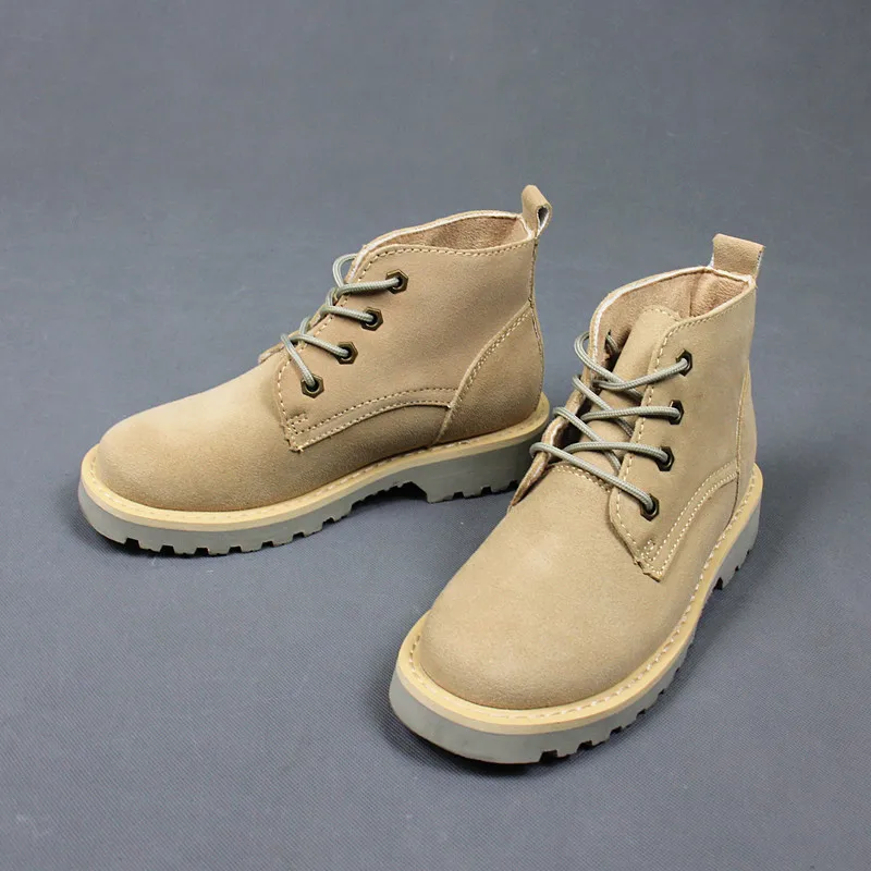 Western Cowboy Boots Men's Cleather Work Clothes Short Shoes Retro All-around Frosting Boots Vintage for Winter Men