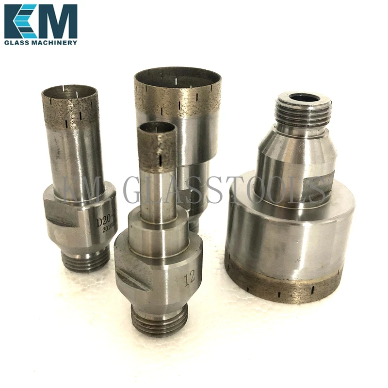 Free Shipping!Segmented Sintered Diamond core drill bit,Belgium thread Mount-YG 1/2''.Glass drilling machine.Customized products