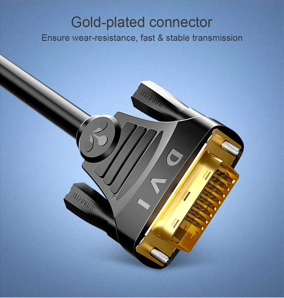 SAMZHE DVI zu HDMI-kompatibel Bi-Directional Übertragung 1080P Kabel für Computer Projektor, TV Bildschirm Xbox,Laptop – Detail 10