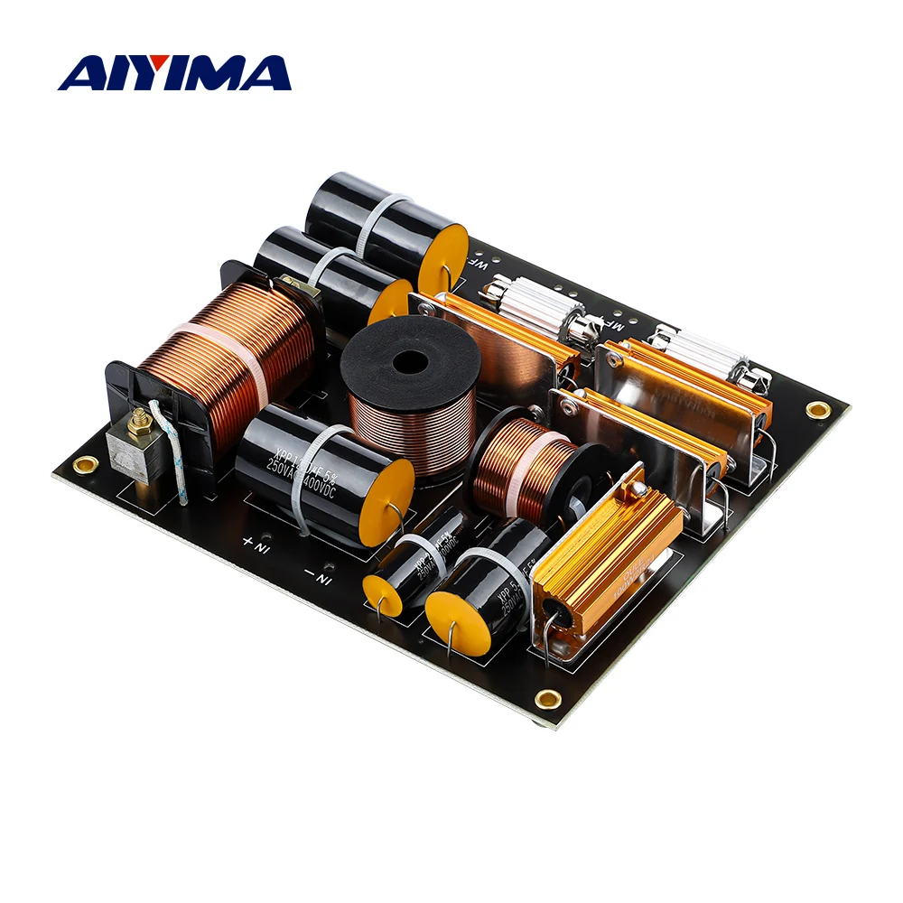 AIYIMA 1000W 3 Ways Audio Speaker Crossover Treble+Midrange+Bass Hifi Professional Frequency Divider for 15-18 Inch KTV Speakers