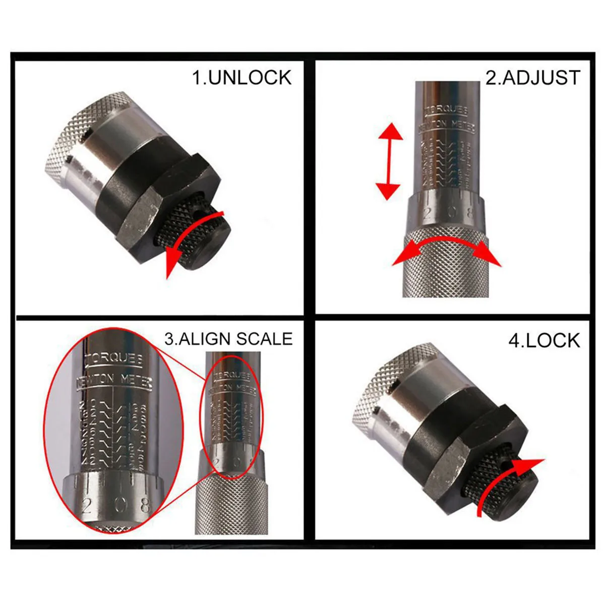 مفتاح العزم 1/4 قابل للتعديل مربع محرك 5-25NM اتجاهين دقيق اسئلة وجع أداة اليد لسيارة دراجة دراجة نارية استخدام