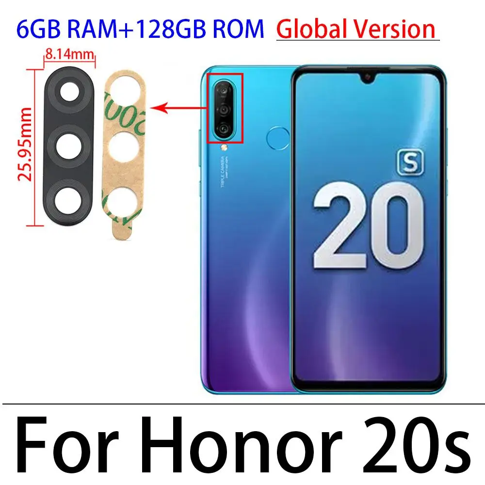 Rear Back Camera Glass Lens With Adhesive For Huawei Honor 20 10 10i 20S 30S 30 Pro P30 Lite P40 Camera Glass Lens With Tools