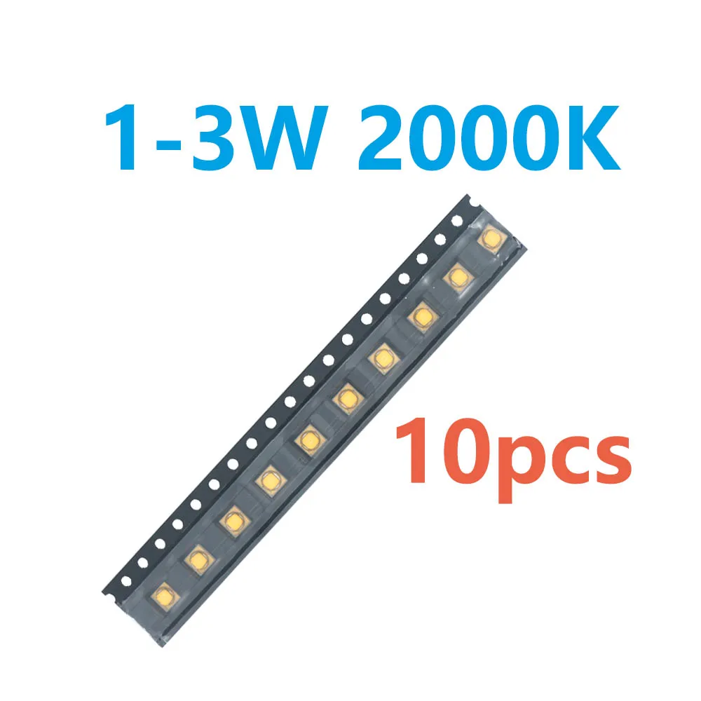 10pcs/pack 1-3W 5W 10W LED diodes LED Chip LED Lamp Bead Flashlight Amber Cold White Warm White Natural White Signal Light