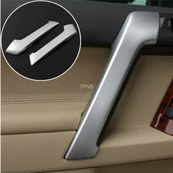 For Toyota Land Cruiser Prado 150 2010 2011 2012 2013 2014-2016 2017 2018 FJ150 Matte Silver Front Door Inner Armrest Trim Cover