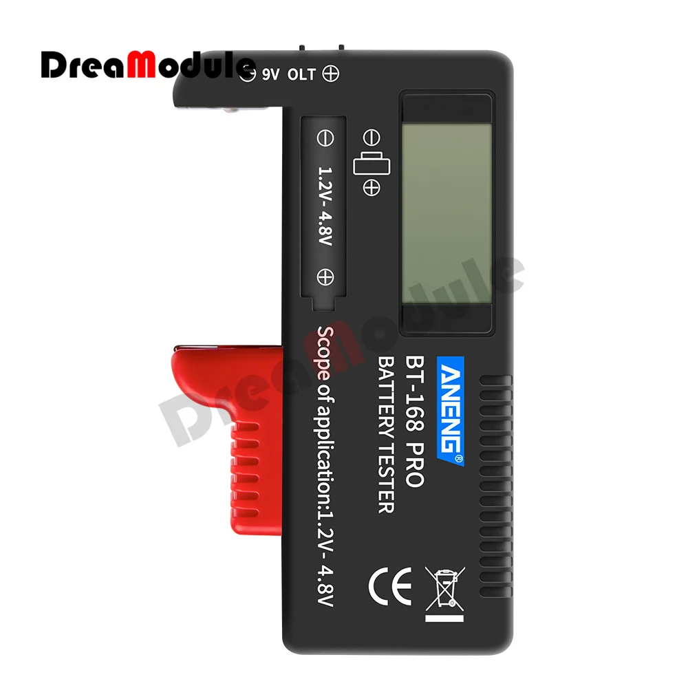 Bt-168 Pro Digital Display Battery Tester for Measure 18650 Batteries Capacity Tester analyzer Display Check AAA AA Button Cell