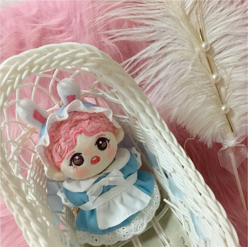 

Handmade 2Pc/set 10cm Cotton Cartoon Doll Clothes Fairy Tale Series Dress Korean Popular Plush Doll Gift COS Set