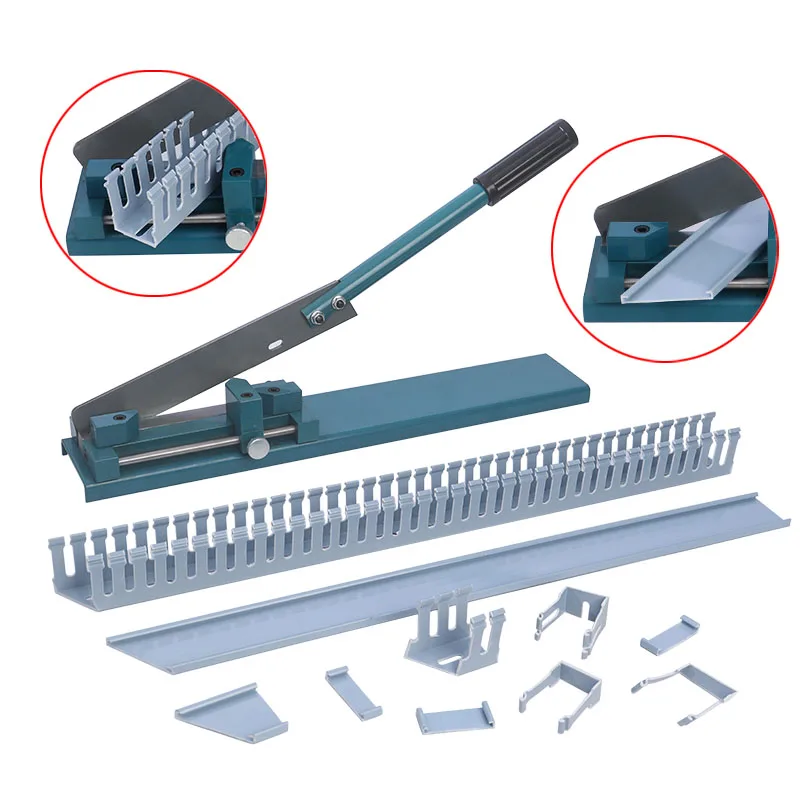 Manual Cutter Tools Trunking Cutting Machine Wiring Cable Duct Cutter Din Rail Cutter Tools Guide Rail Cutting Machine