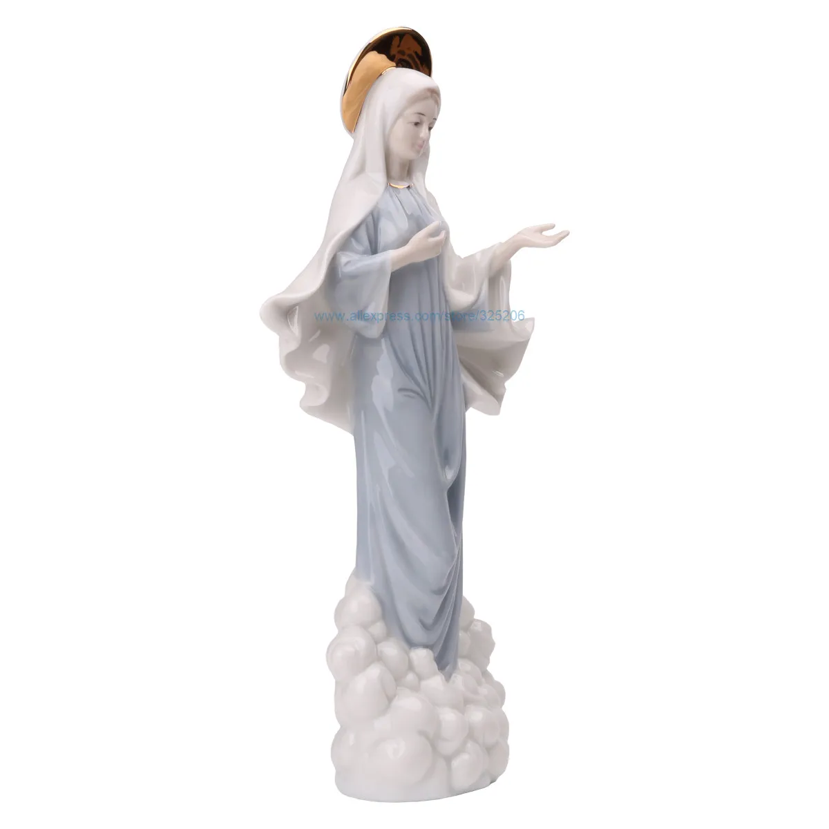 Saint Virgin Mary Lady Lourdes Statue Figure Home Decor Figurine Decoration 30cm 11.8inch NEW