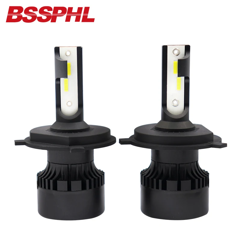 BSSPHL Auto LED Light LED bulb 12V H4 Car Head light replacement bulbs fast start lemon-yellow