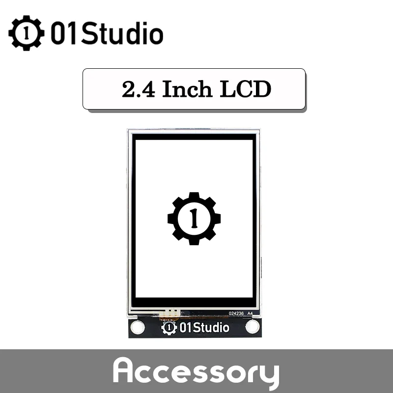 

01Studio 2.4'' SPI Inch TFT LCD Resistive Touch Screen Module pyBorad Development Micropython Accessory