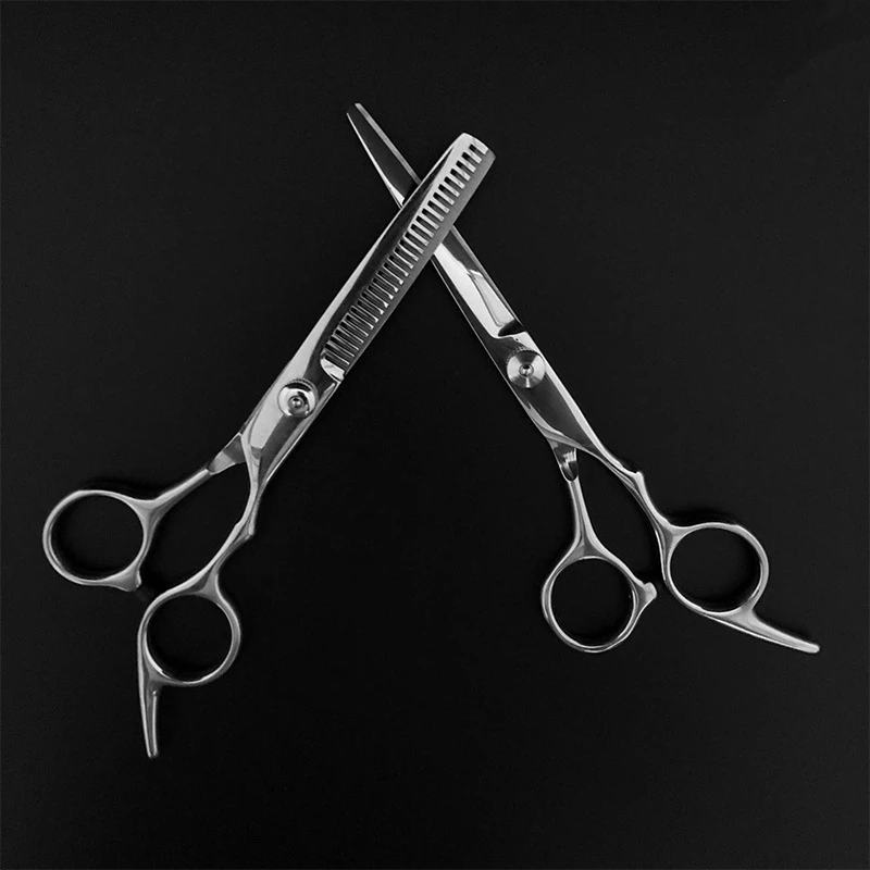 Stainless Steel Scissors for Hair Thinning and Cutting Clipper 6 inches Hairdressing Products Haircut Trim Hairs Cutting Barber