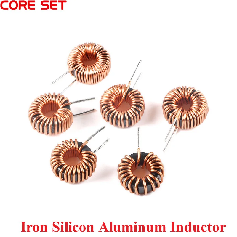 5Pcs Iron Silicon Aluminum Magnetic Ring Inductor Coil 40125 65125 80125 Inductor 22/47/100uH 0.6/0.8/1.0MM Diameter Inductance