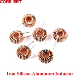 5Pcs Iron Silicon Aluminum Magnetic Ring Inductor Coil 40125 65125 80125 Inductor 22/47/100uH 0.6/0.8/1.0MM Diameter Inductance