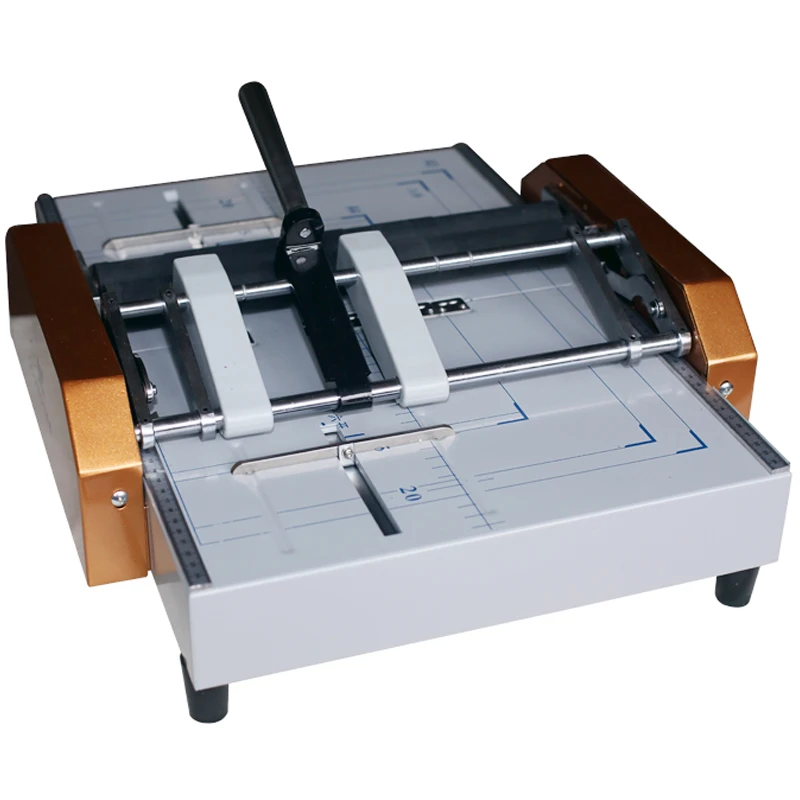 

220V Manual Folding Machine A3 Format Flat Binding Saddle Stitching And Folding Three-In-one Folding Machine DC-200S