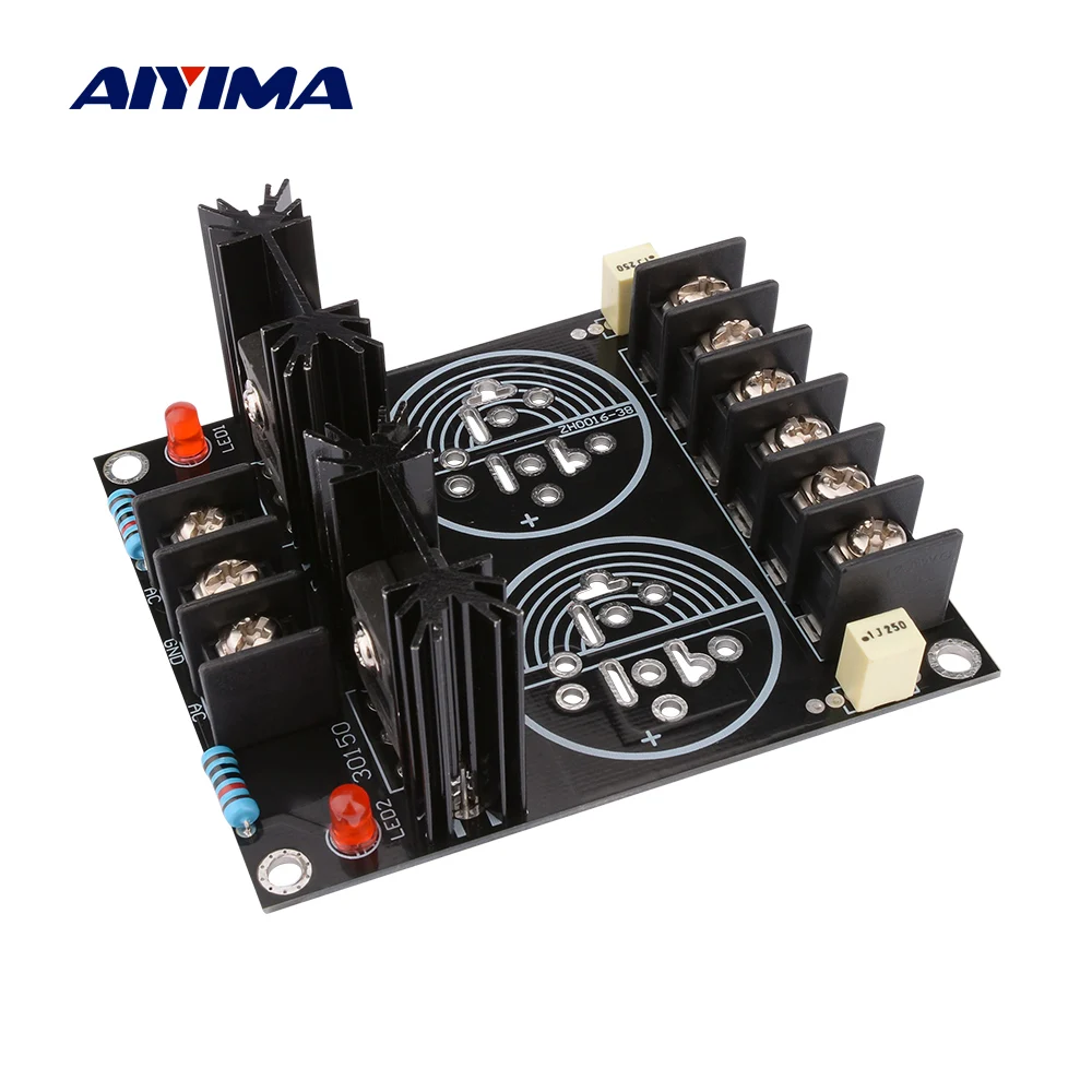 AIYIMA 120A Rectifier Filter Power Board For 2 35MM Capacitor Rectification DIY Home Theater Sound Amplificador