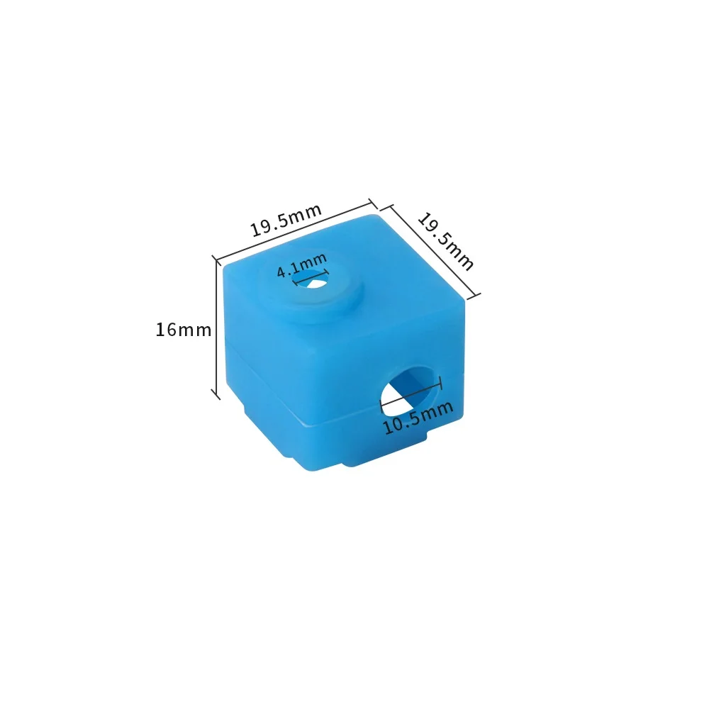 RAMPS 5PCS 3D Original Silicone Sock 16*16*12mm For 3D Printer KP3S Heatblock 3D Printers Parts