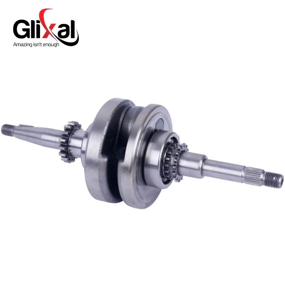 Glixal Crankshaft with 22 teeth for GY6 49cc 50cc 139QMB 139QMA Scooter Moped ATV Go Kart Quad