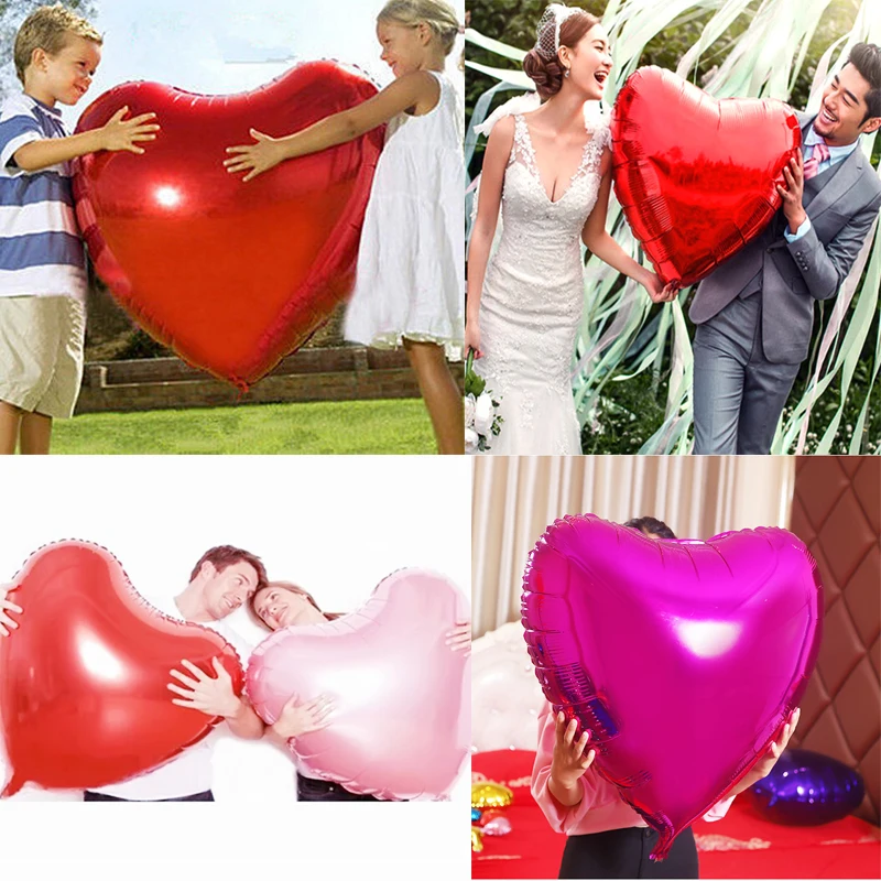 

1Pcs 75cm Heart Balloon Love Air Party Balloons Valentines Day Wedding Love Decorations Marriage Birthday Party Foil Globos