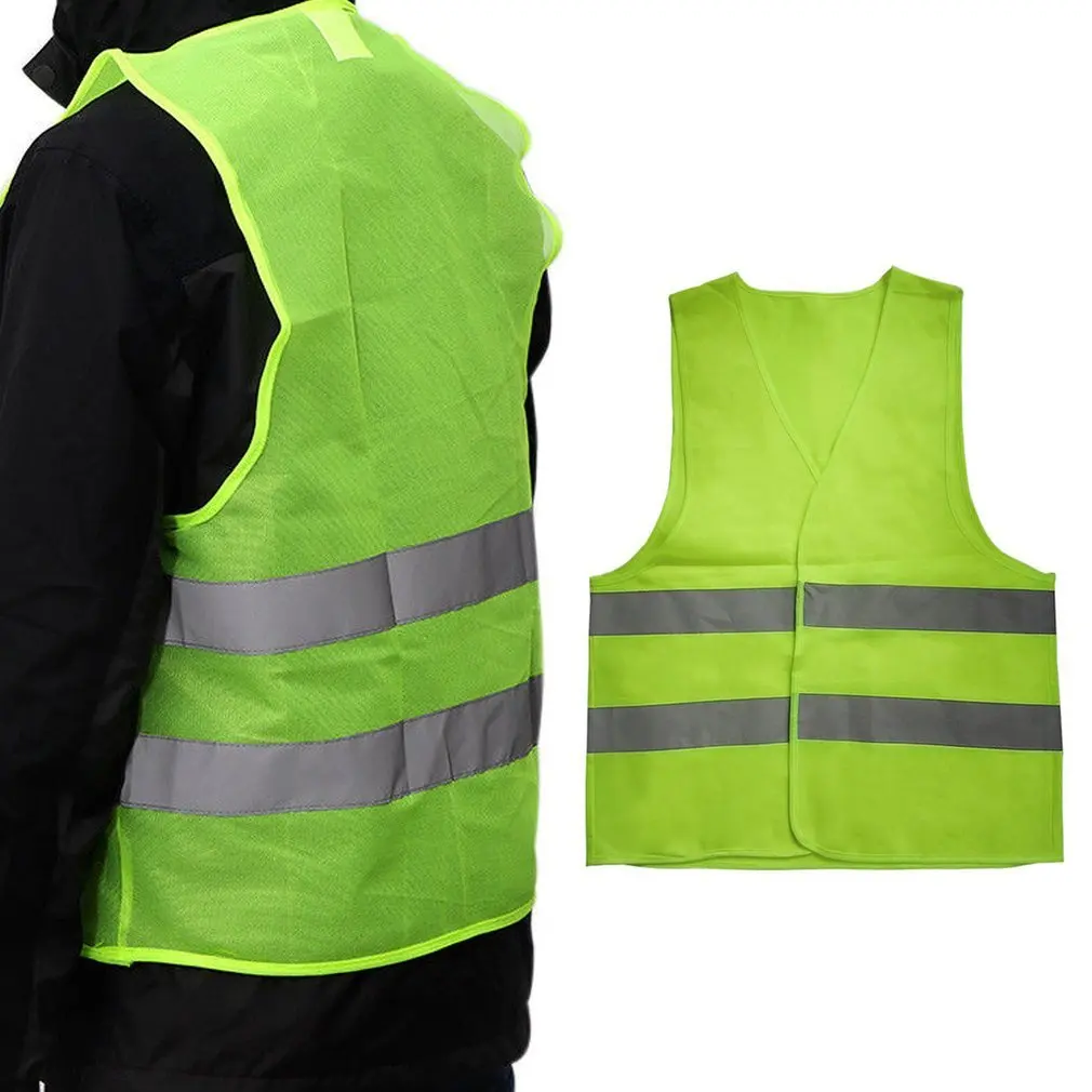 Motorcycle Reflective Warning Vest Working Clothes High Visibility Day Night Protective Vest For Running Cycling Traffic Safety