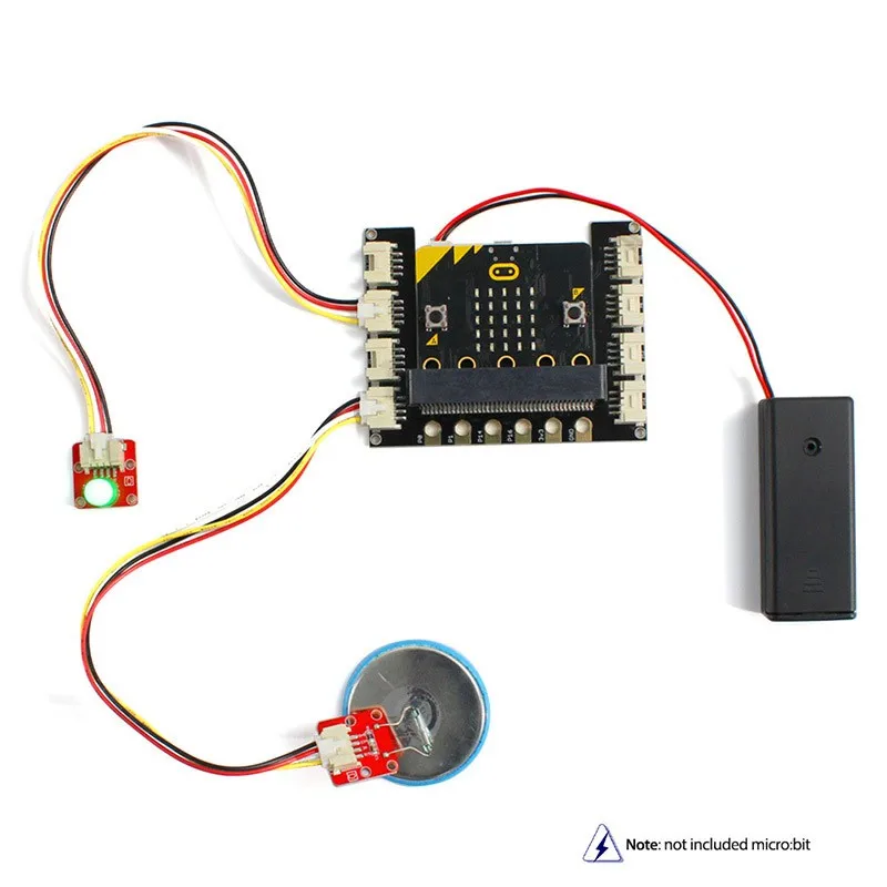 Imagem -02 - Elecrow Crowtail Steam Educacional Starter Kit para Micro:bit Aprendizagem Programação Kit Microbit Makecode Projetos com 9g Servo