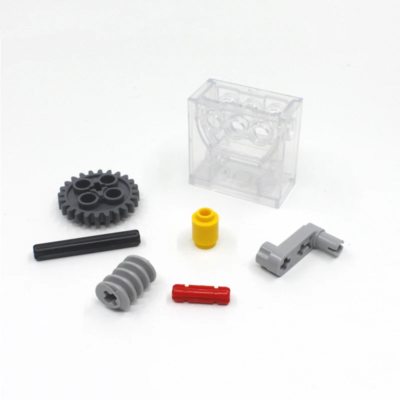 5 Sets/Lot High-Tech Parts 2x4x3 1/3 Gearbox 6588 / 32239 Technical Worm Gears 4716 Brick Parts Set Assembles Particles Toys