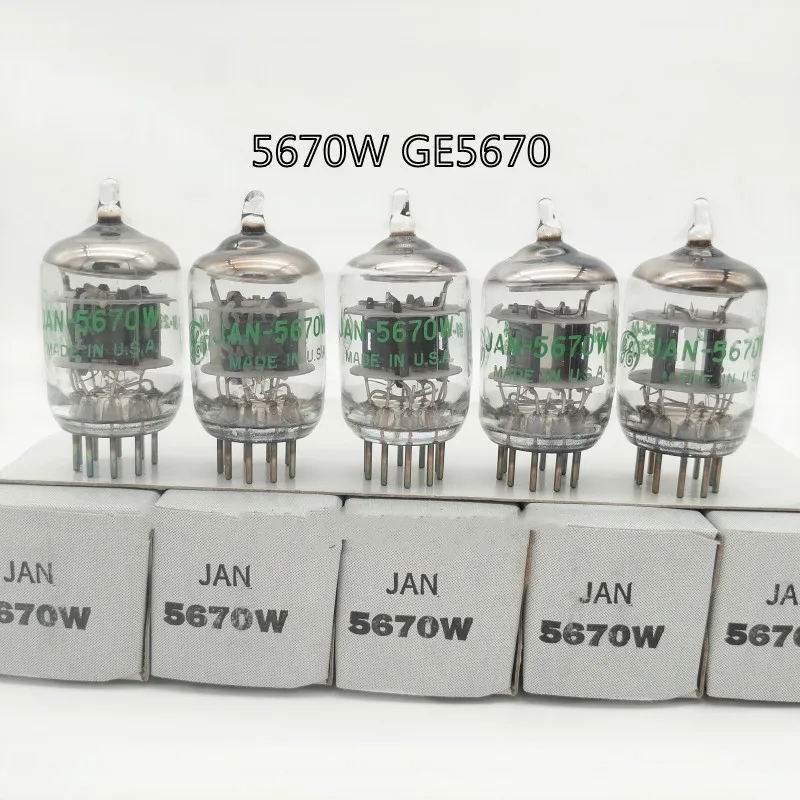 2PCS  GE 5670W GE5670 Vacuum Tube Valve Vacuum Electronic Tube Upgrade for 6N3/6H3N/396A/2C51/5670 Pairing Audio Amplifier